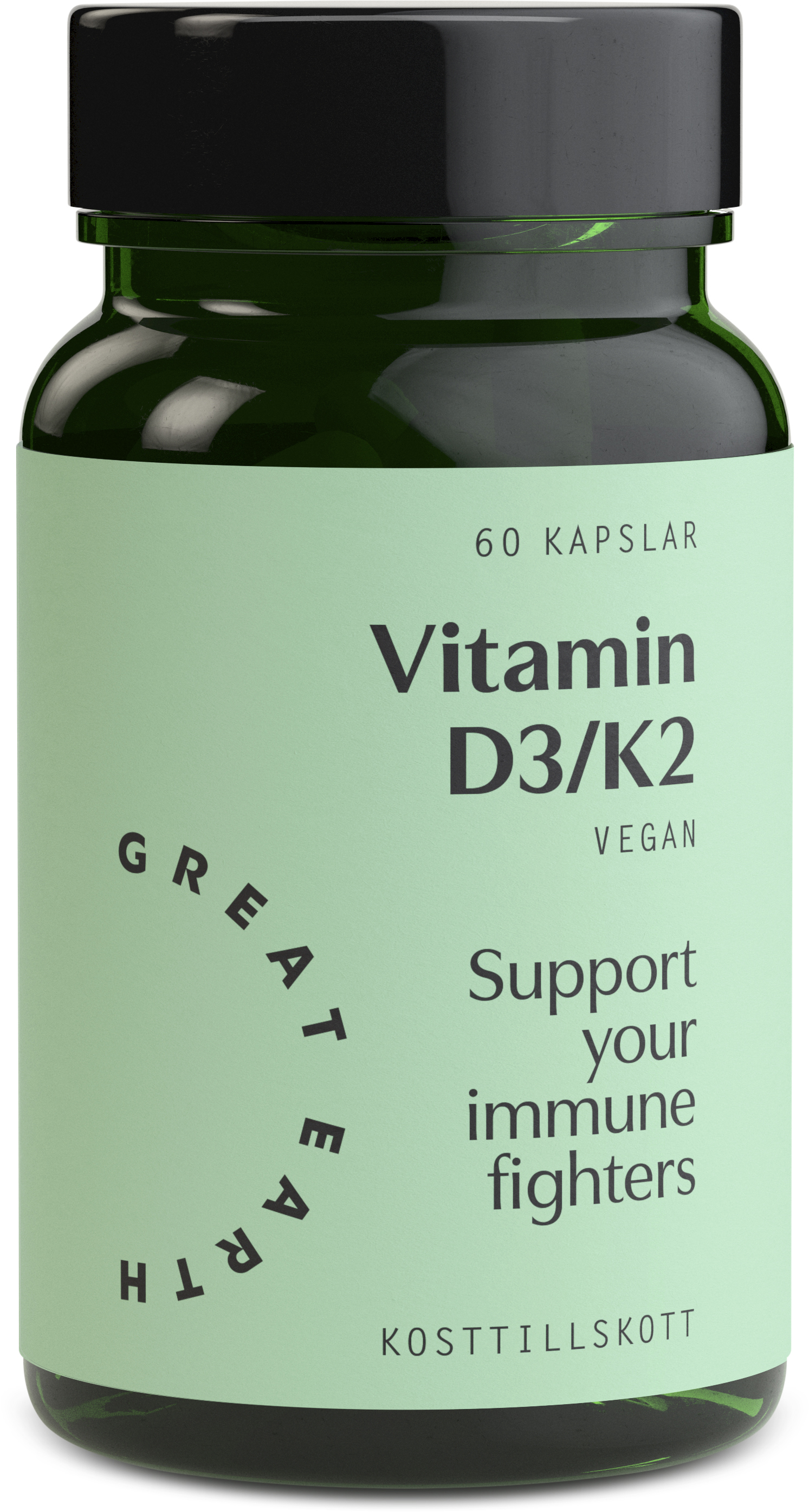 Great Earth Vitamin D3/K2 60 st