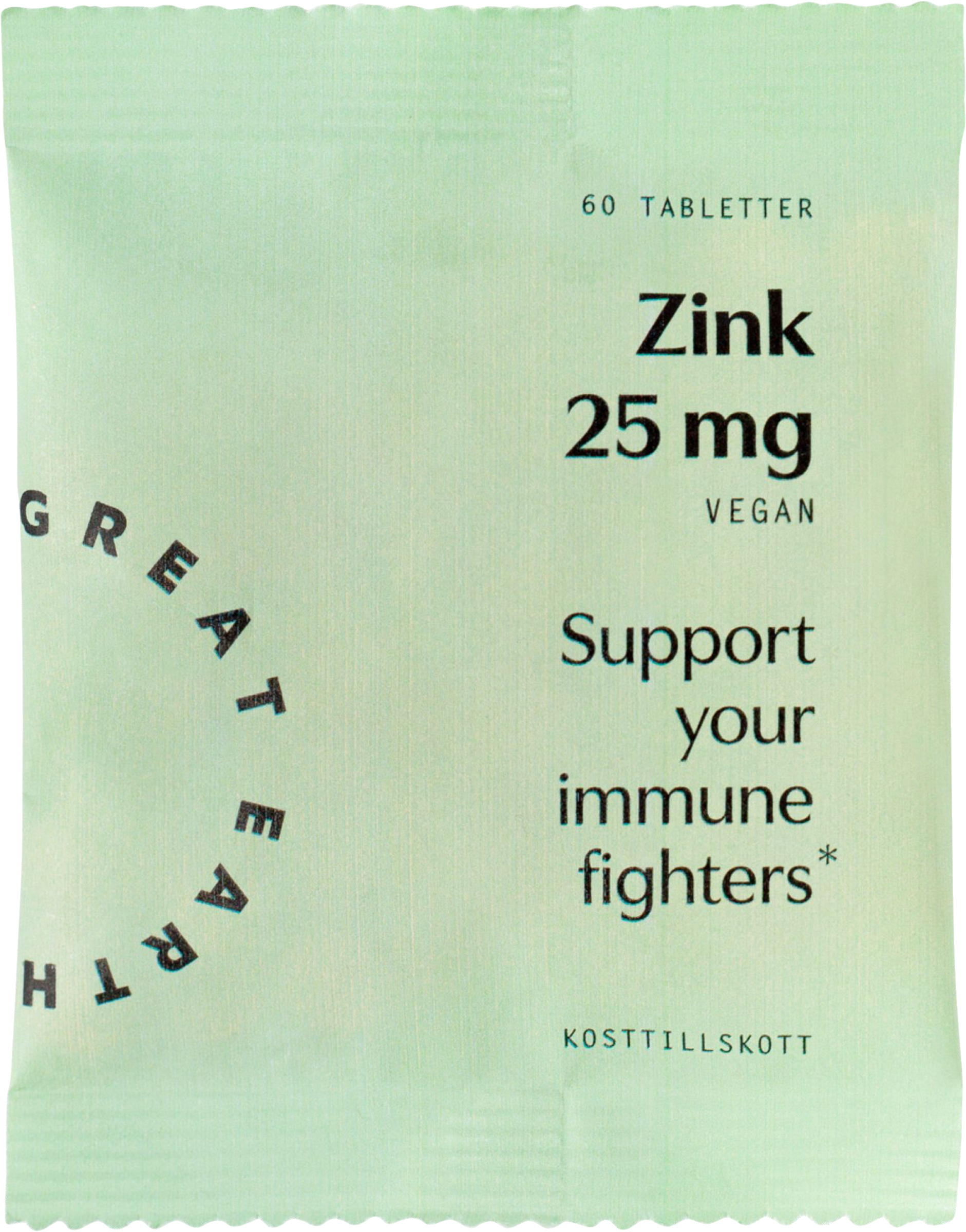 Great Earth Zink 25 mg refill 60 st