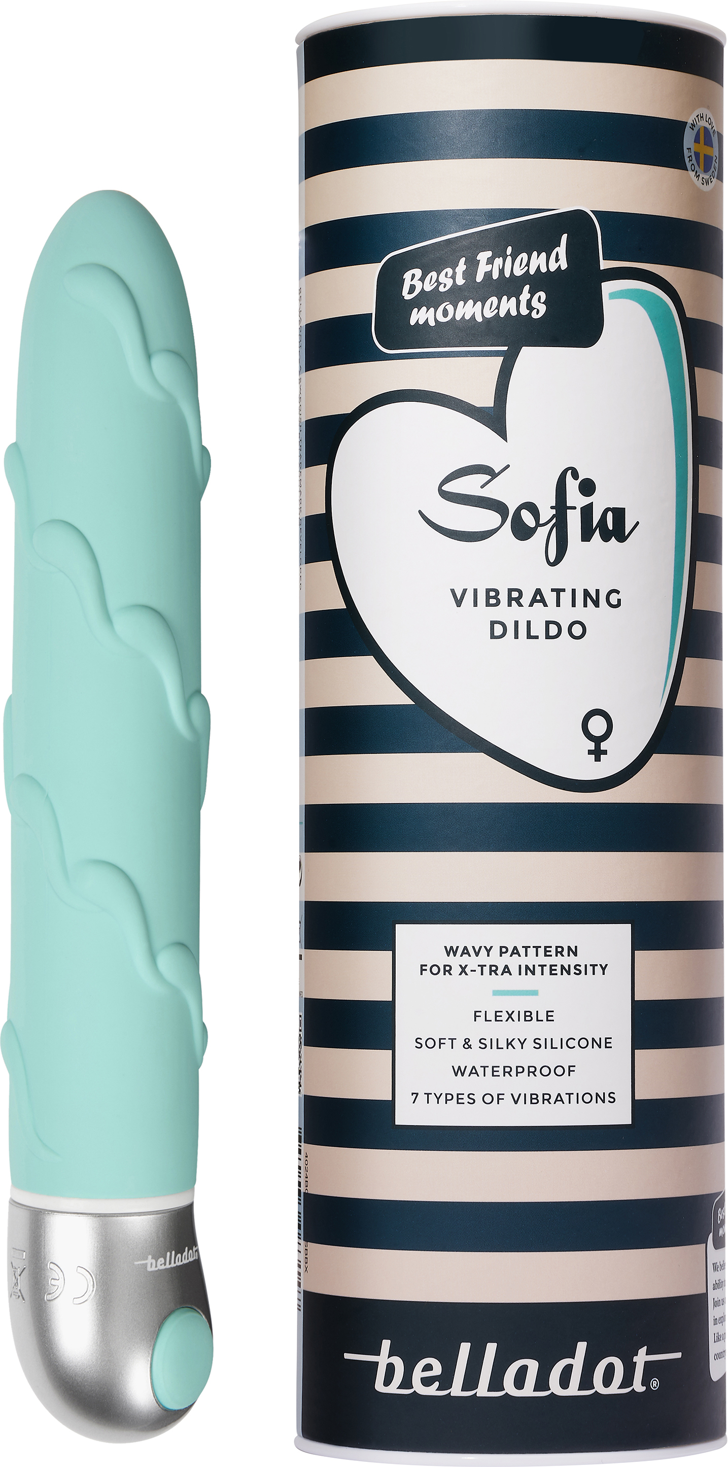 Belladot Sofia Vibrating dildo grön 1 st