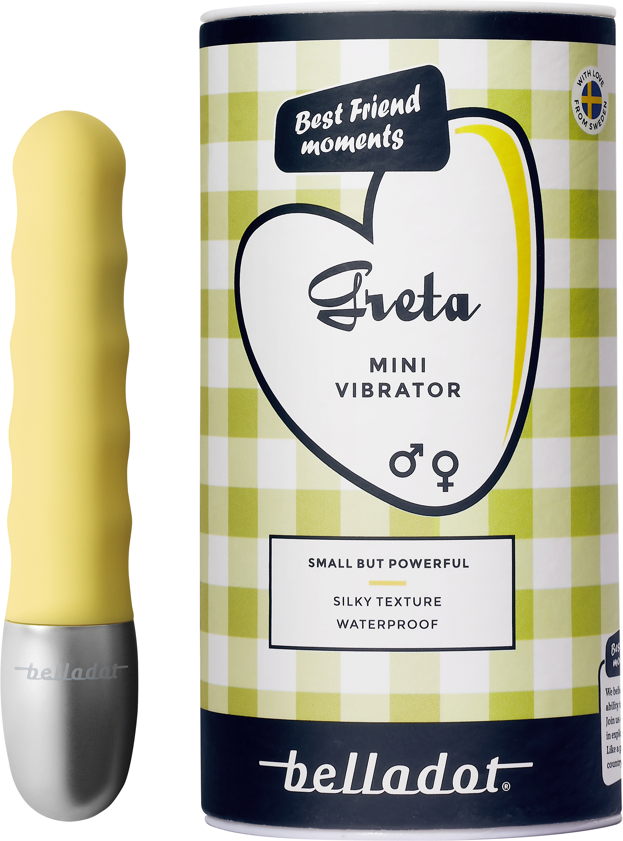 Wellnex AB Belladot Greta Mini vibrator gul 1 st