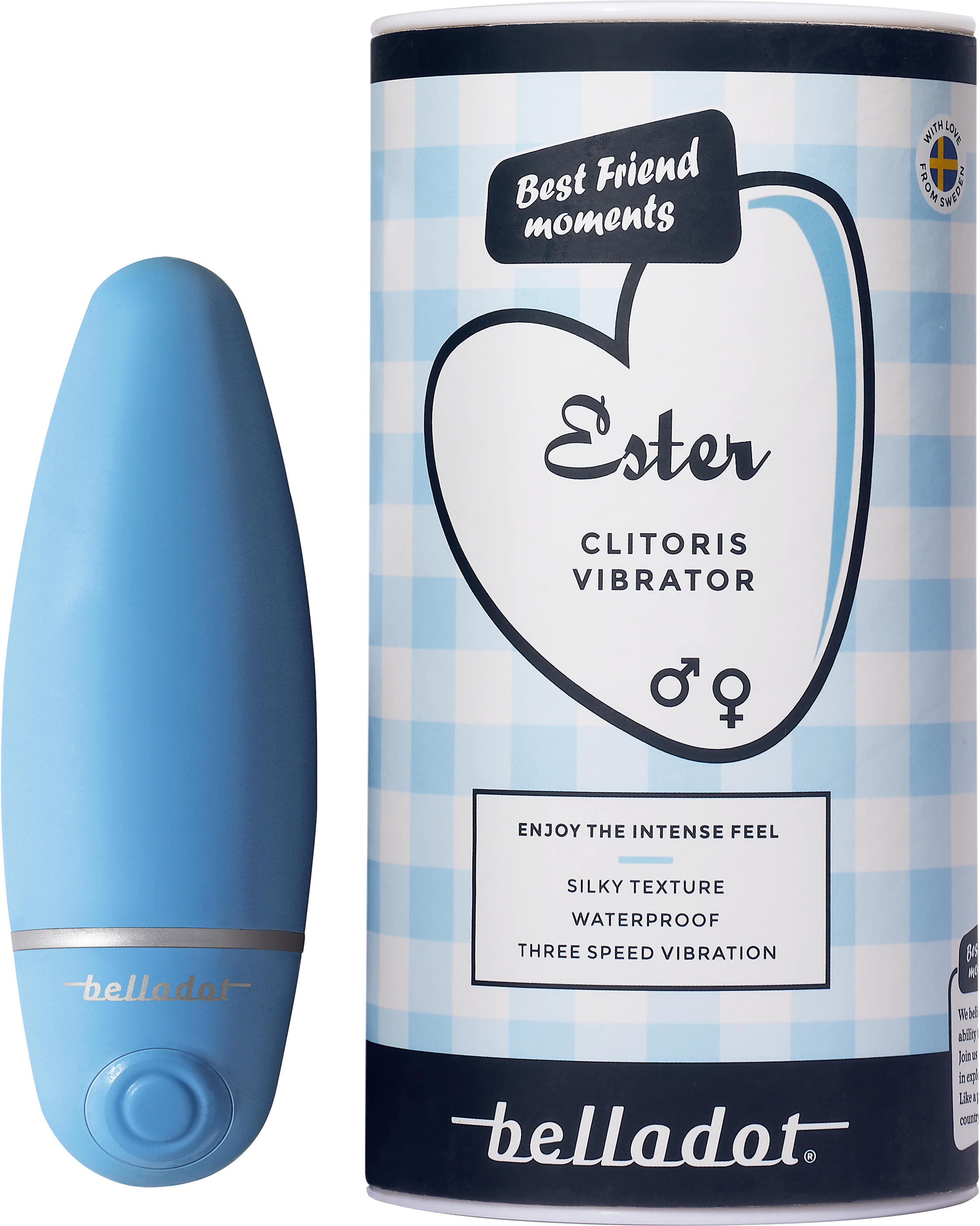 Belladot Ester Clitoris vibrator blå 1 st