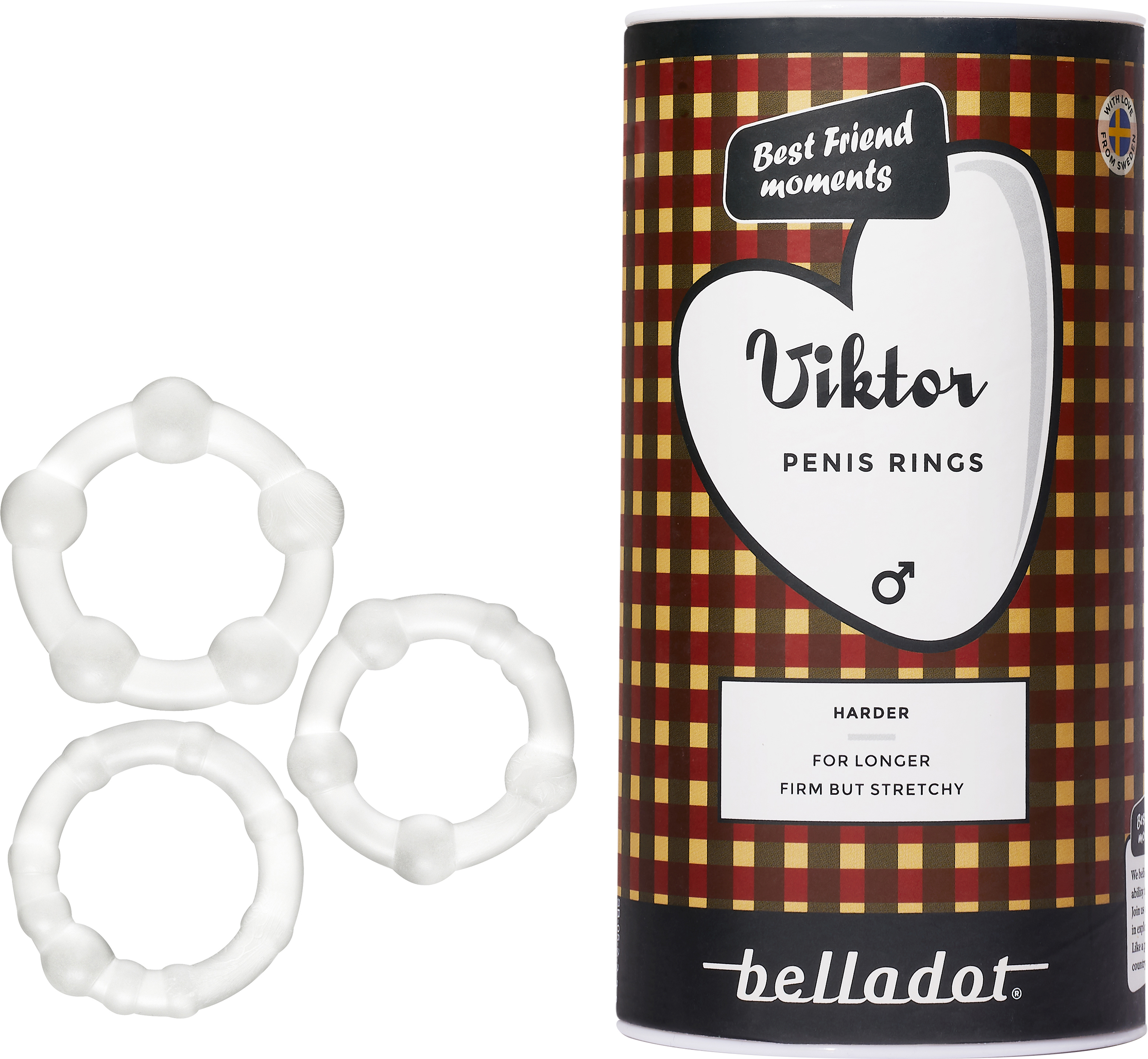 Wellnex AB Belladot Viktor penisringar 3-pack 1 st