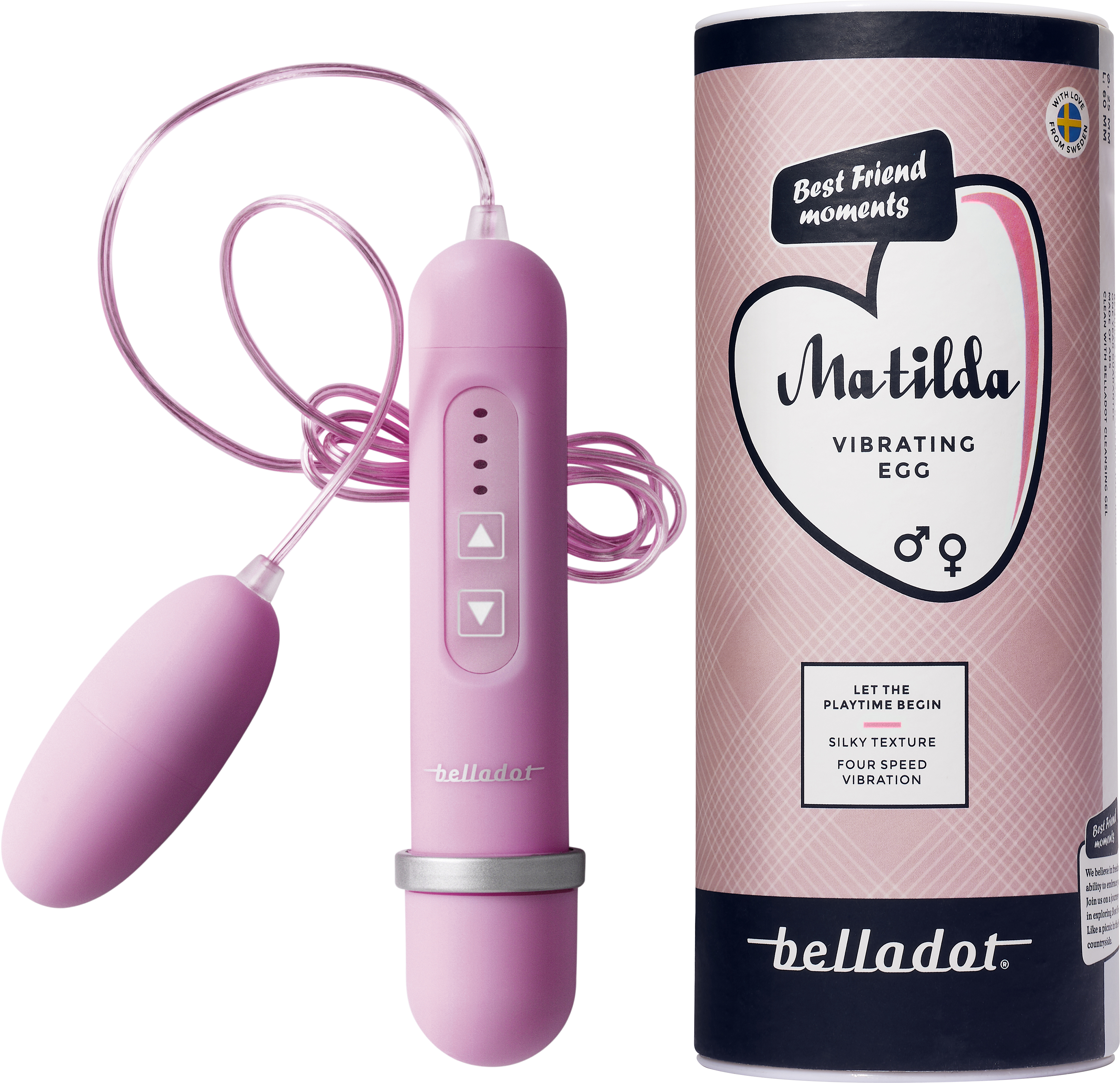 Belladot Matilda vibrating egg pink 1 st