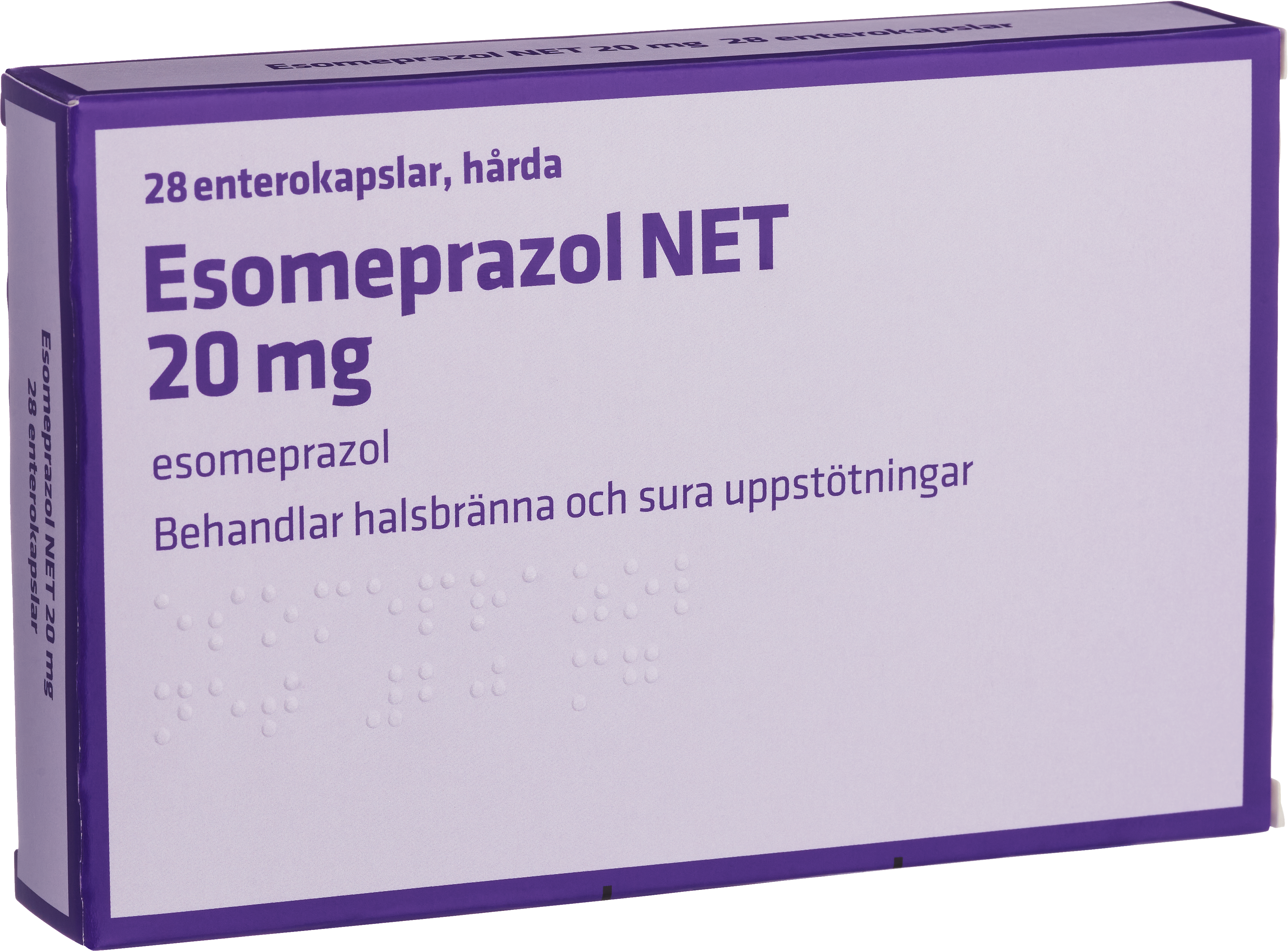 Esomeprazol NET, enterokapsel, hård 20 mg