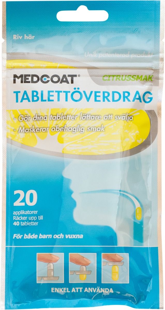 Medcoat, tablettöverdrag, citrussmak 20 styck | Skönhet och hälsa - Hälsovård | Apoteka