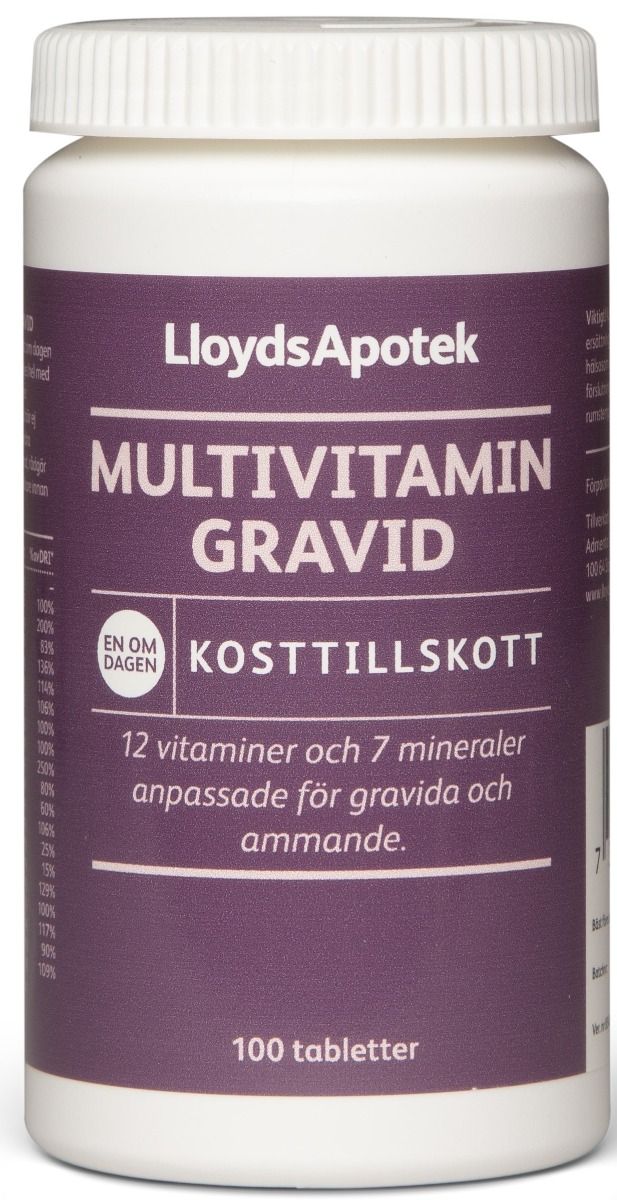 LloydsApotek Multivitamin Gravid 100 st