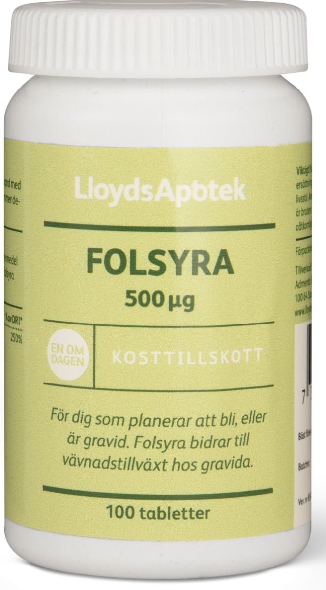 LloydsApotek Folsyra 100 st