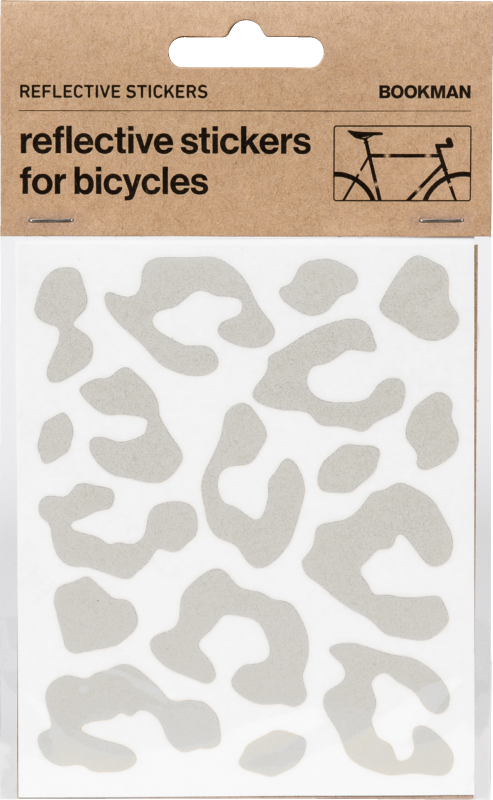 Bookman Reflective Stickers Leopard White 1 st