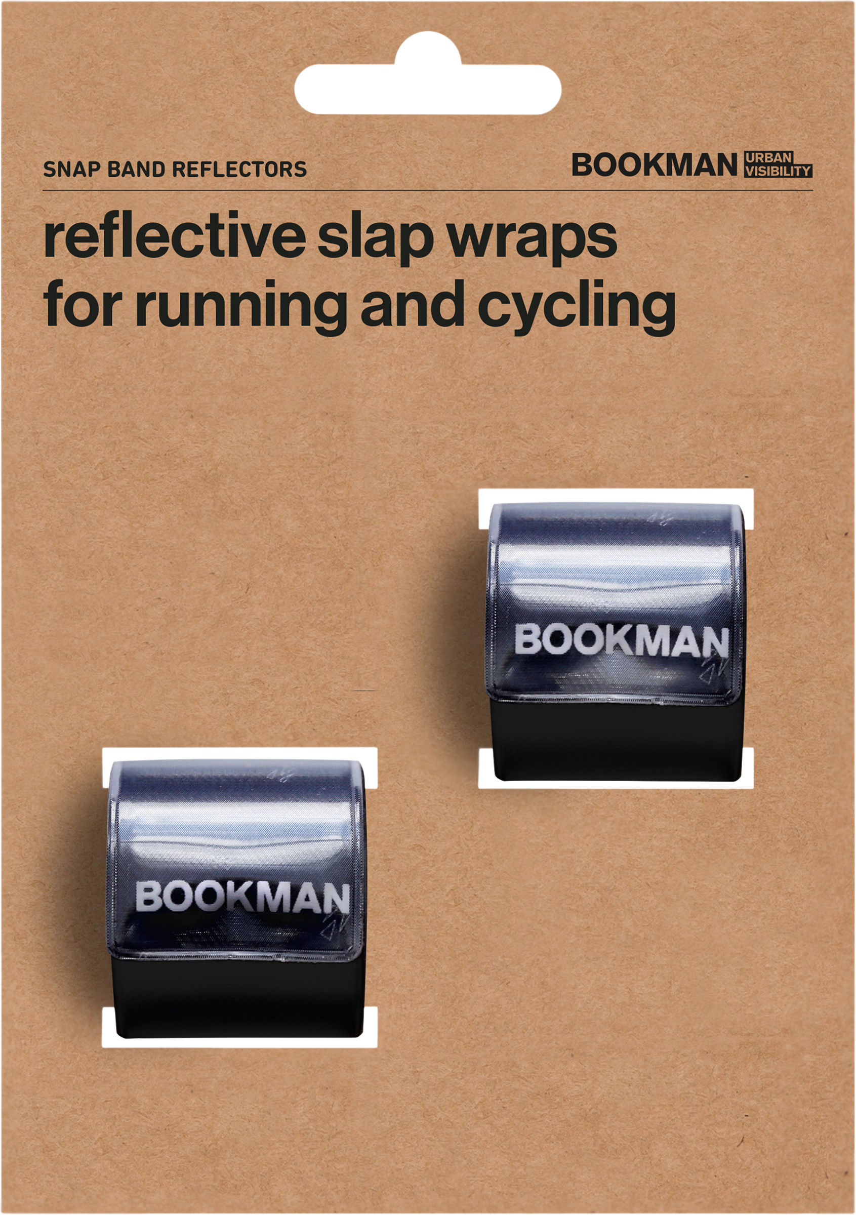 Bookman AB Bookman Snap Band Reflectors Black 2 st