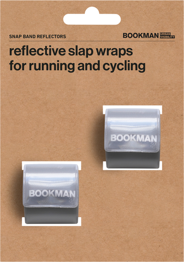 Bookman Snap Band Reflectors White 
