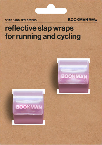 Bookman Snap Band Reflectors Pink 