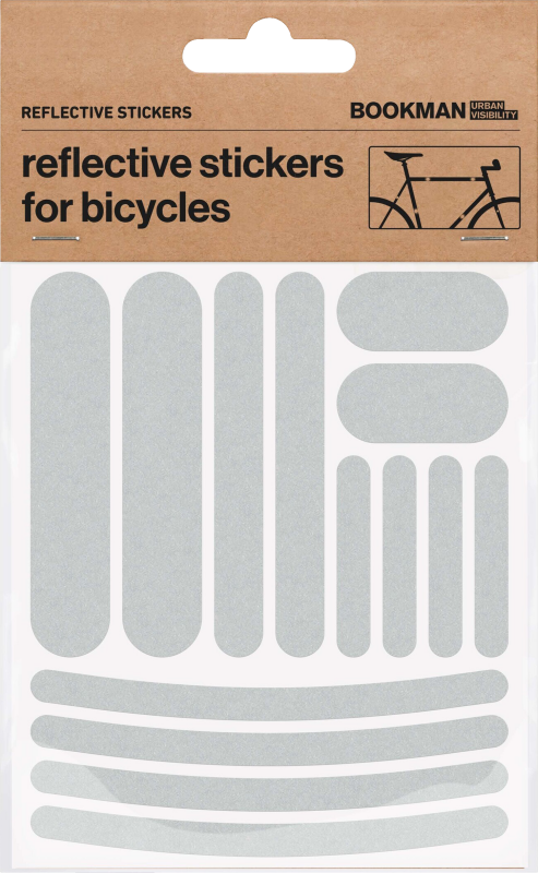 Bookman Reflective Stickers Strips White 1 st