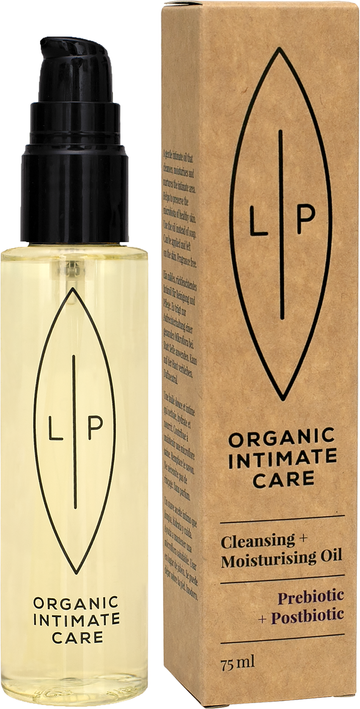 Lip Intimate Care Cleansing + Moisturising Oil, Prebiotic + Postbiotic