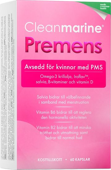 Premens Cleanmarine kapslar för kvinnor med PMS