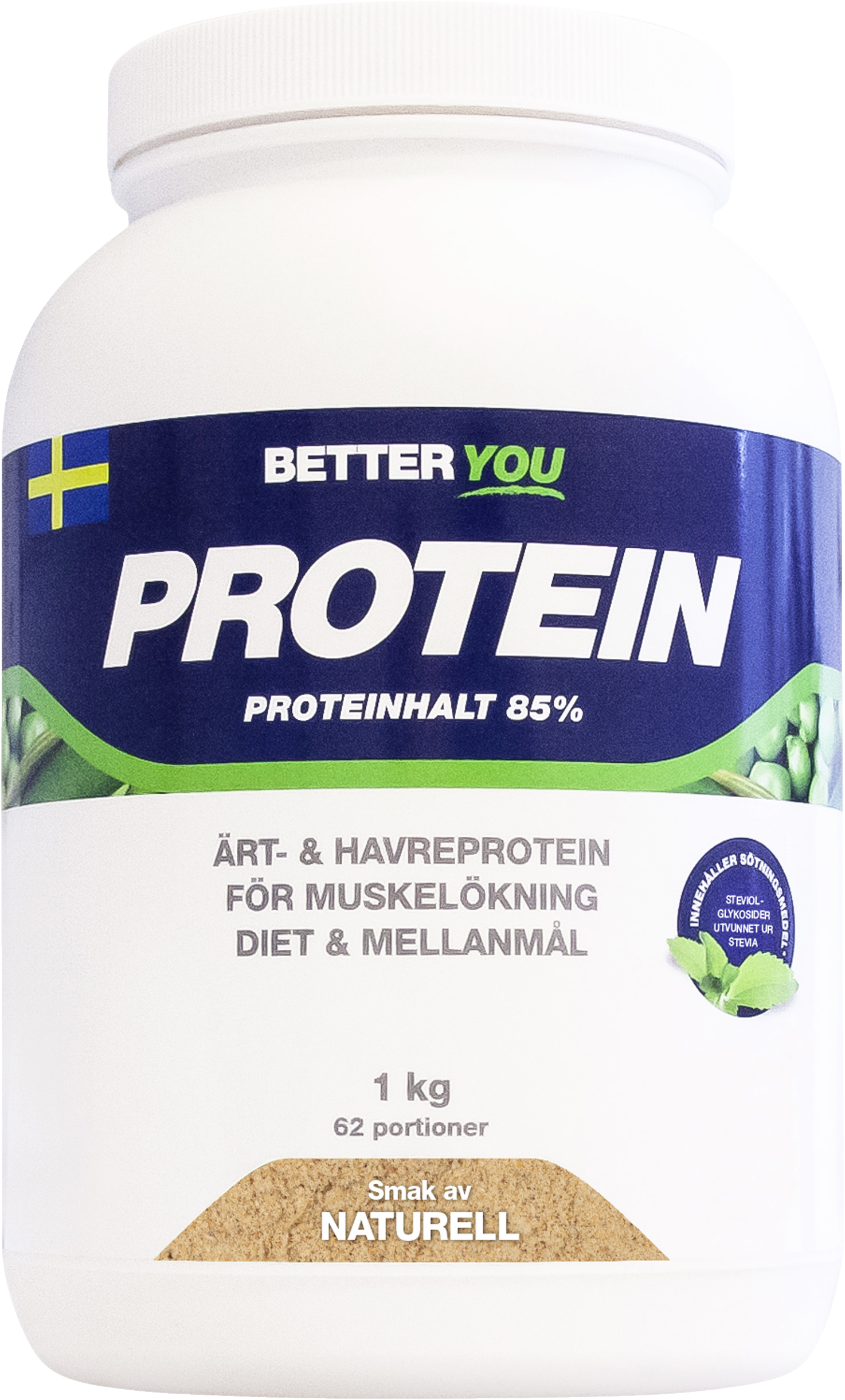 Ärt- och havreprotein 1 kg - Naturell