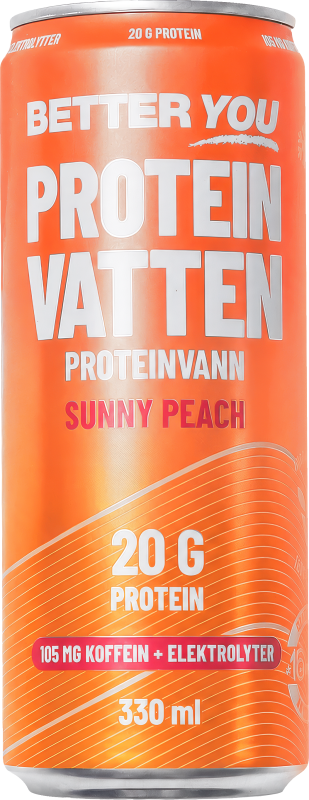 Better You ProteinvattenSunny Peach Koffein+Elektro 330 ml