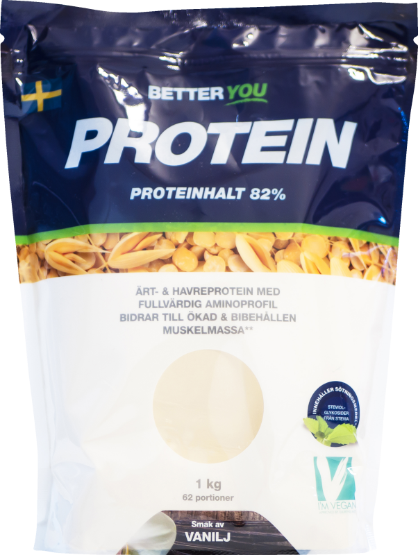 Better You Ärt- och havreprotein - Vanilj 1KG