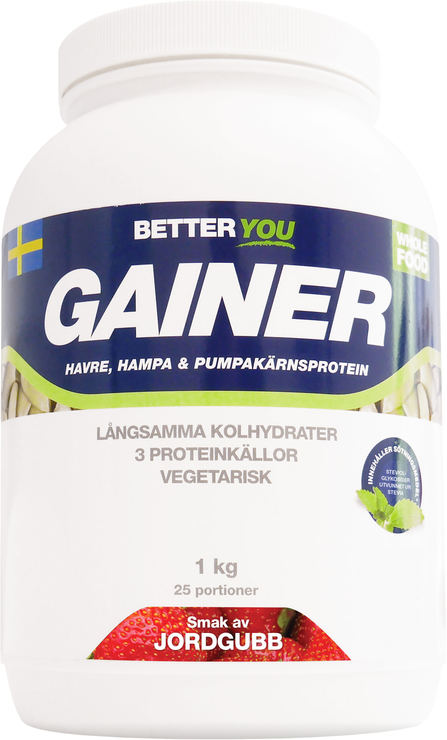 Whole Food Gainer 1 kg - Jordgubb