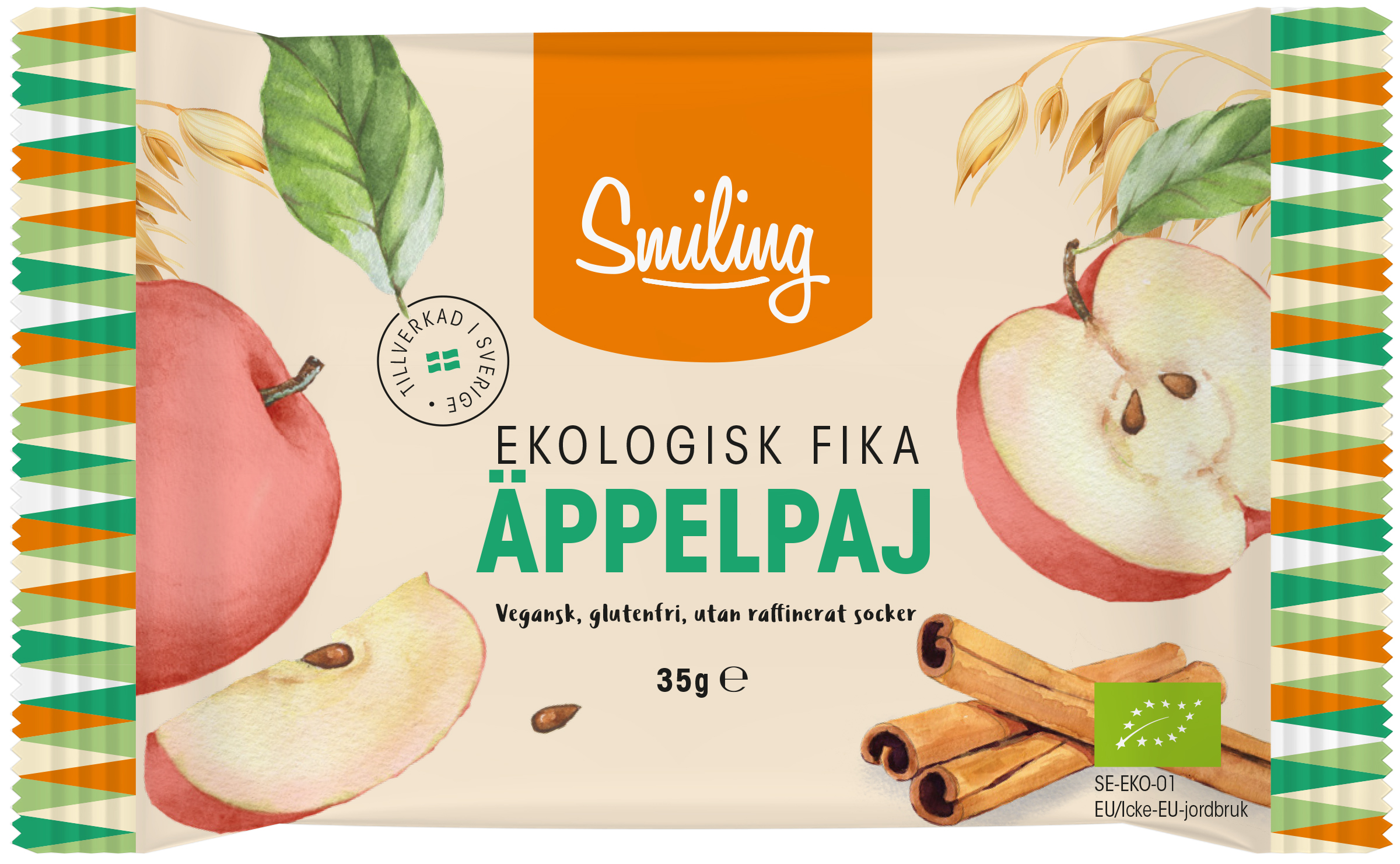 Vitamin Well AB Smiling Äppelpaj Eko 35 g