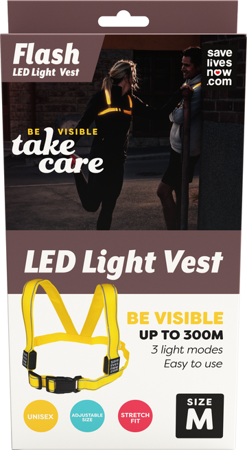 Flash LED Light Vest Medium