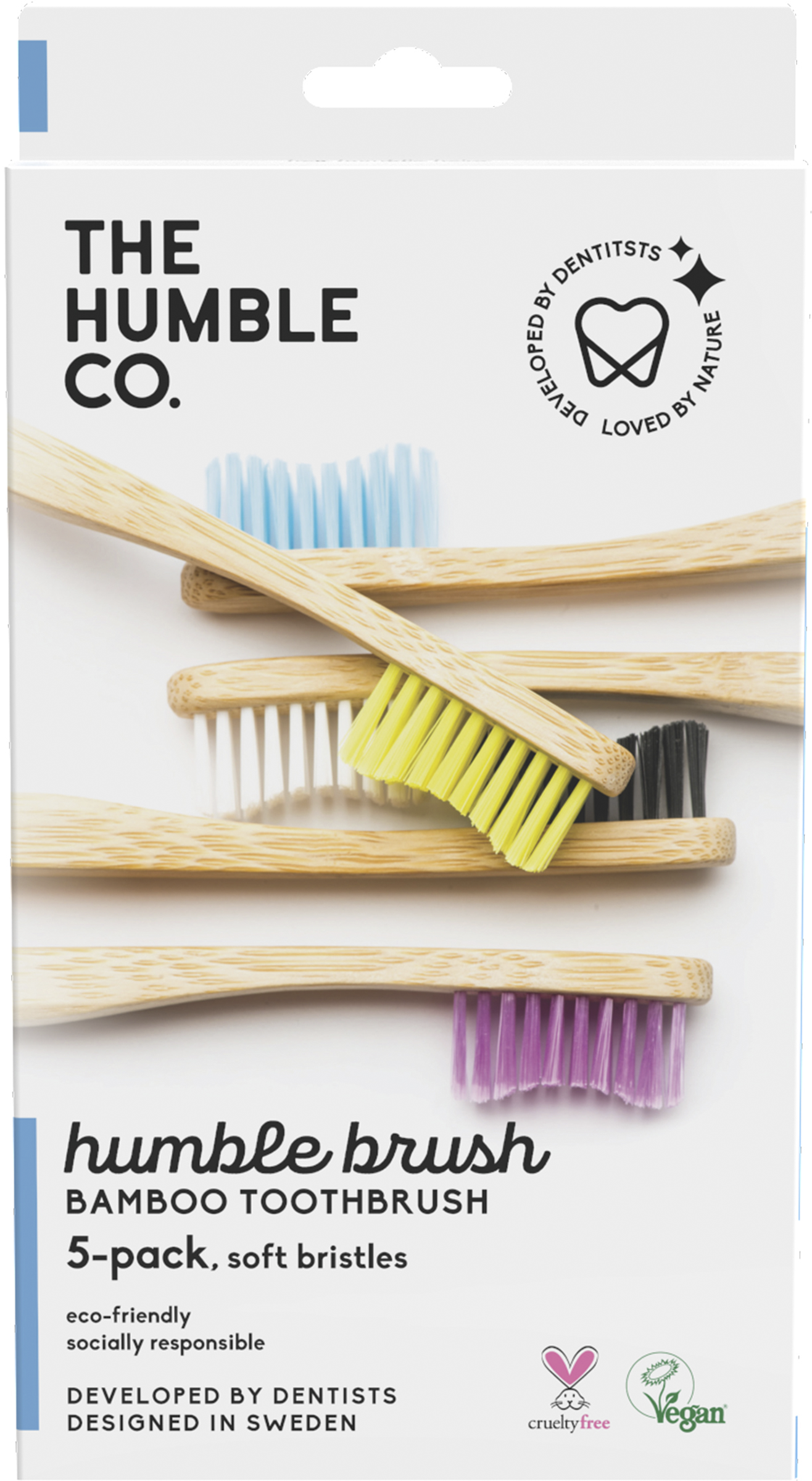 The Humble Company AB Humble Brush Tandborste Bambu 5 st