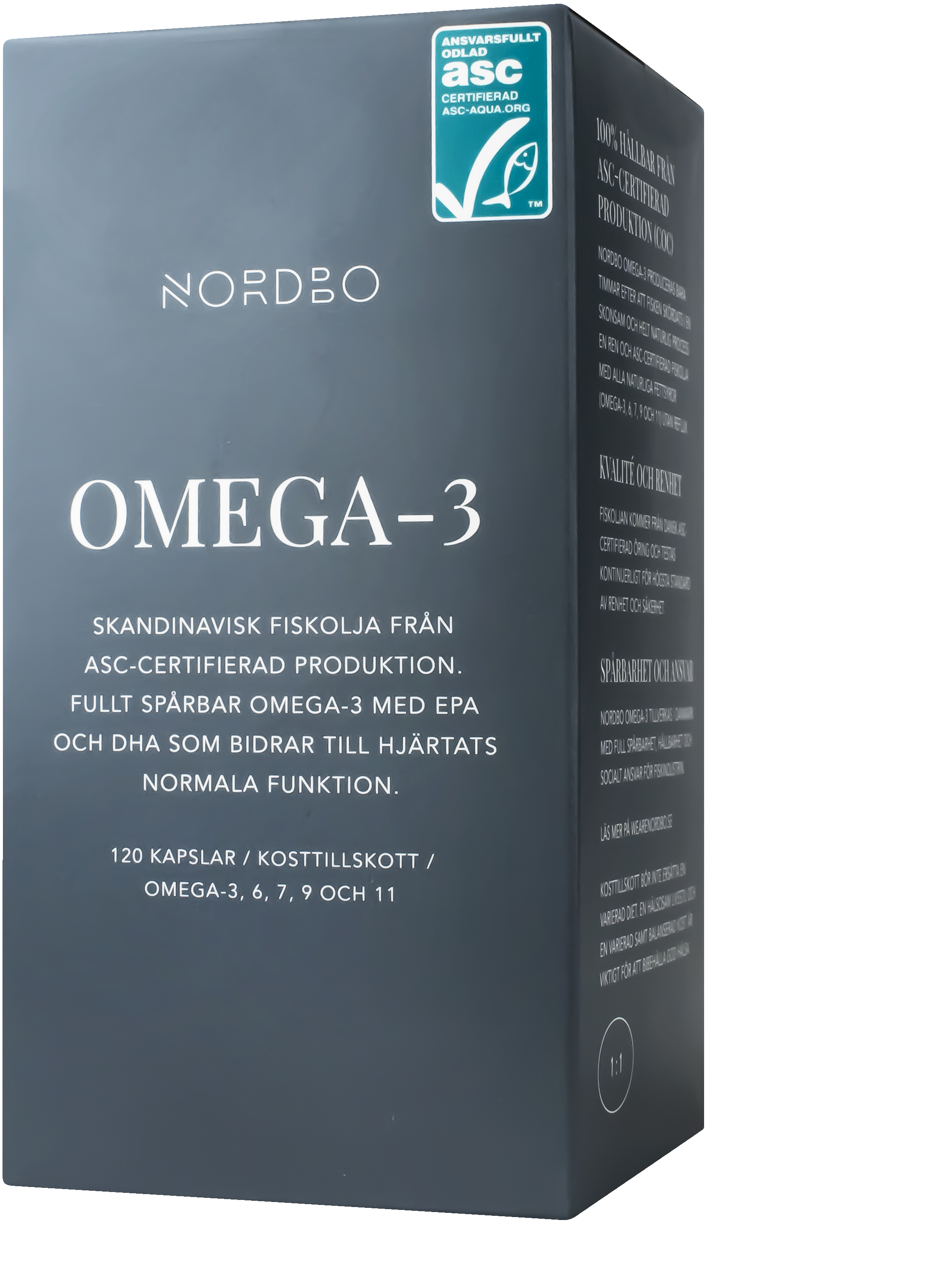 Nordbo, Omega-3, ASC, 120 kap
