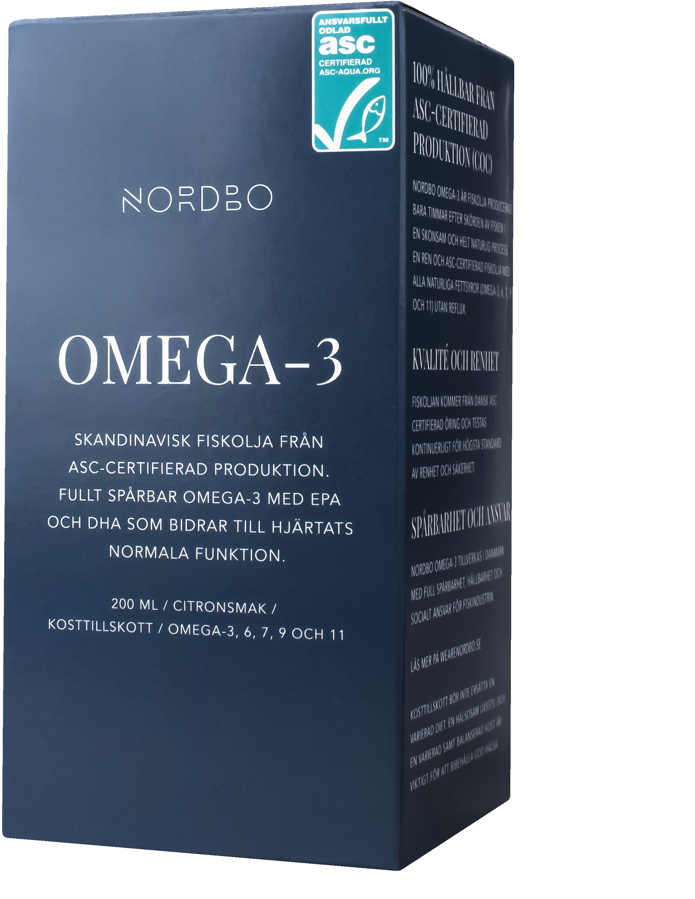 Nordbo, Omega-3, ASC, 200 ml