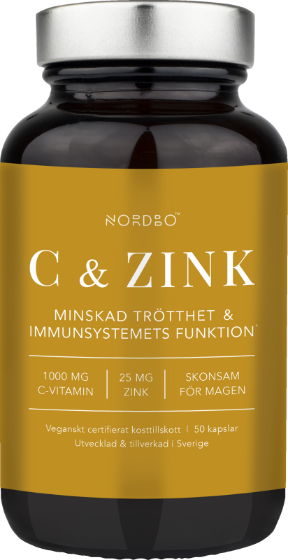 Nordbo C-vitamin & Zink 50 kap