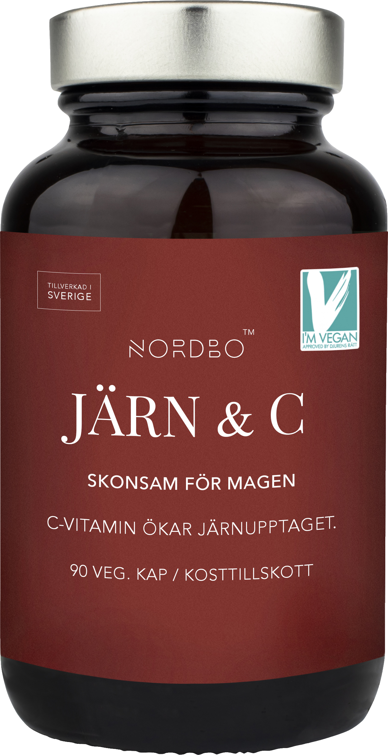 Nordbo, Järn & C-vitamin 90 kap
