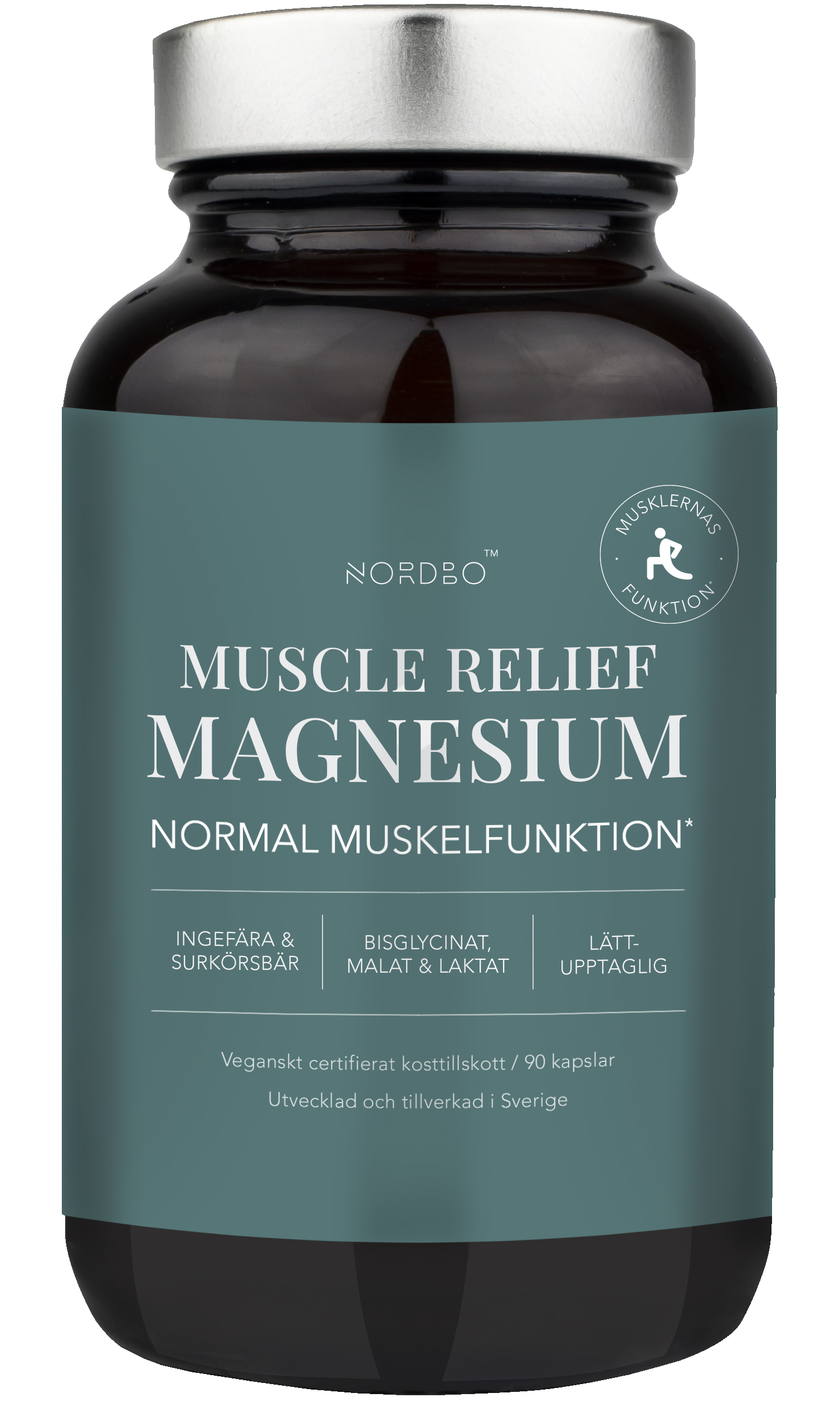 Nordbo, Muscle Relief Magnesium, 90 kap