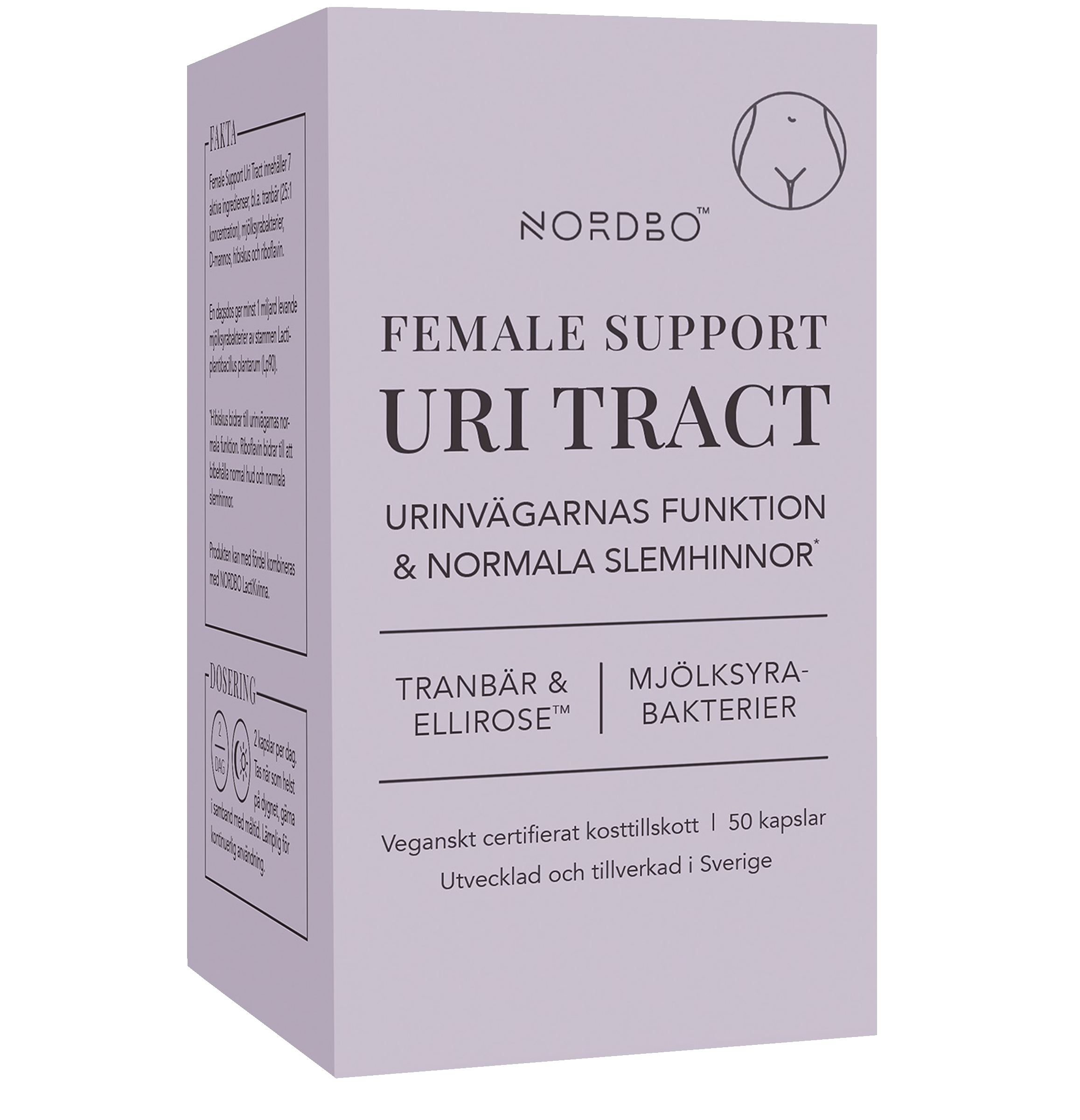 Nordbo Female Support UriTract, 50 kap
