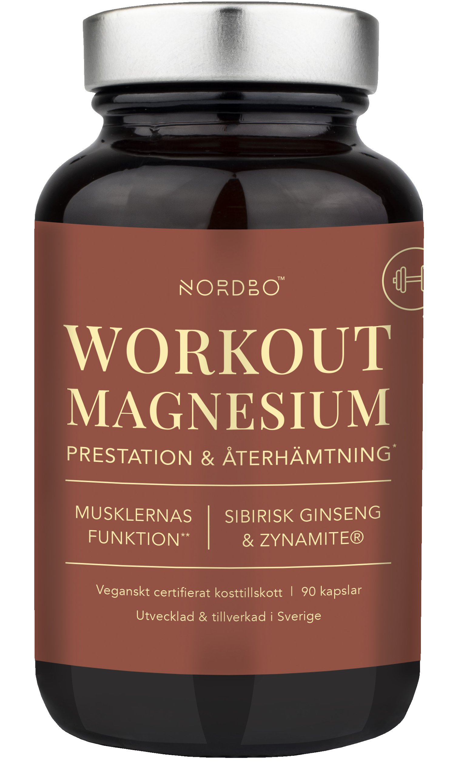 Nordbo WorkOut Magnesium, 90 kap
