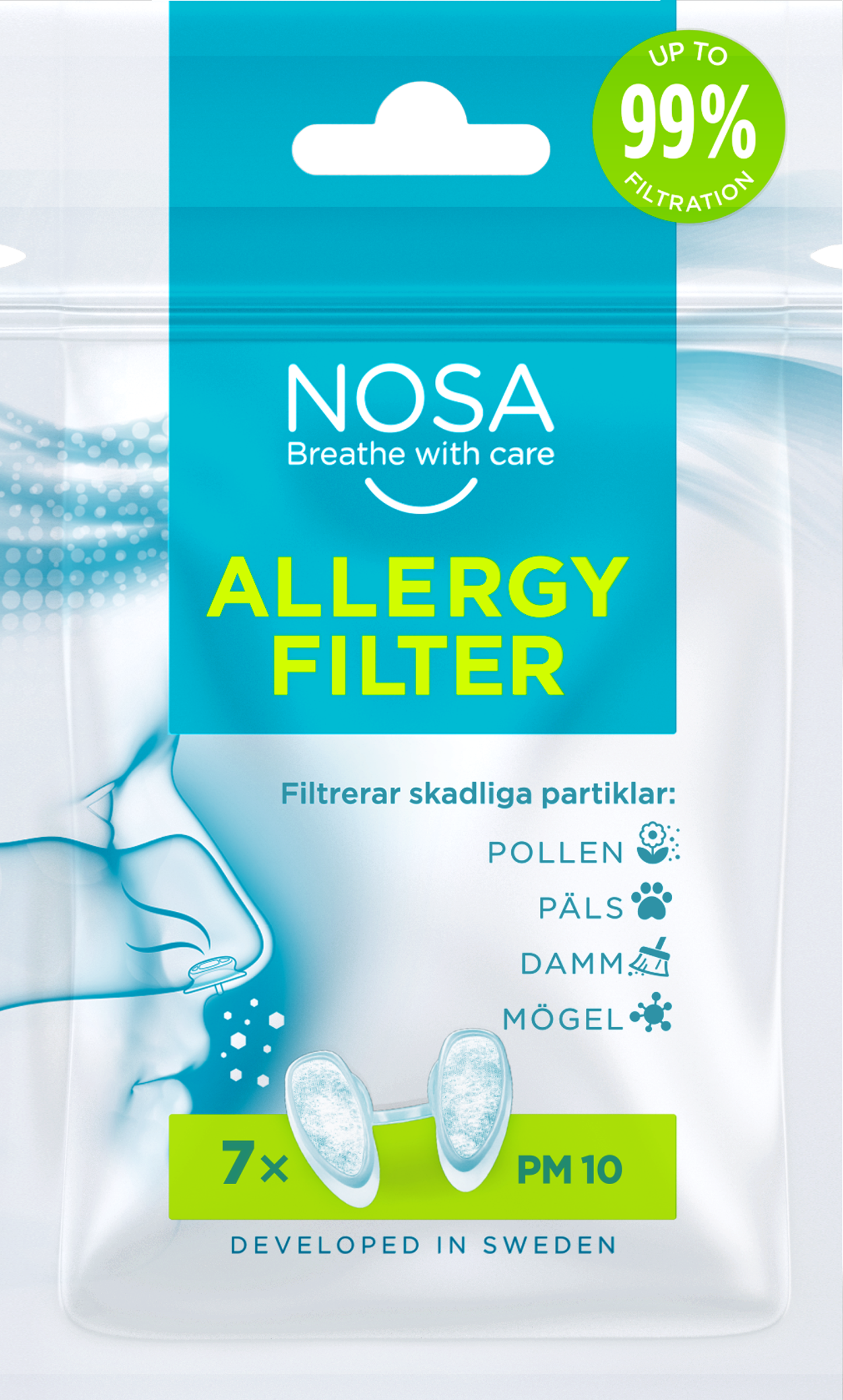 NoseOption AB Nosa allergy filter 7 st