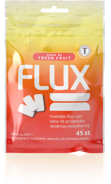 Flux Tuggummi Fresh Fruit, påse