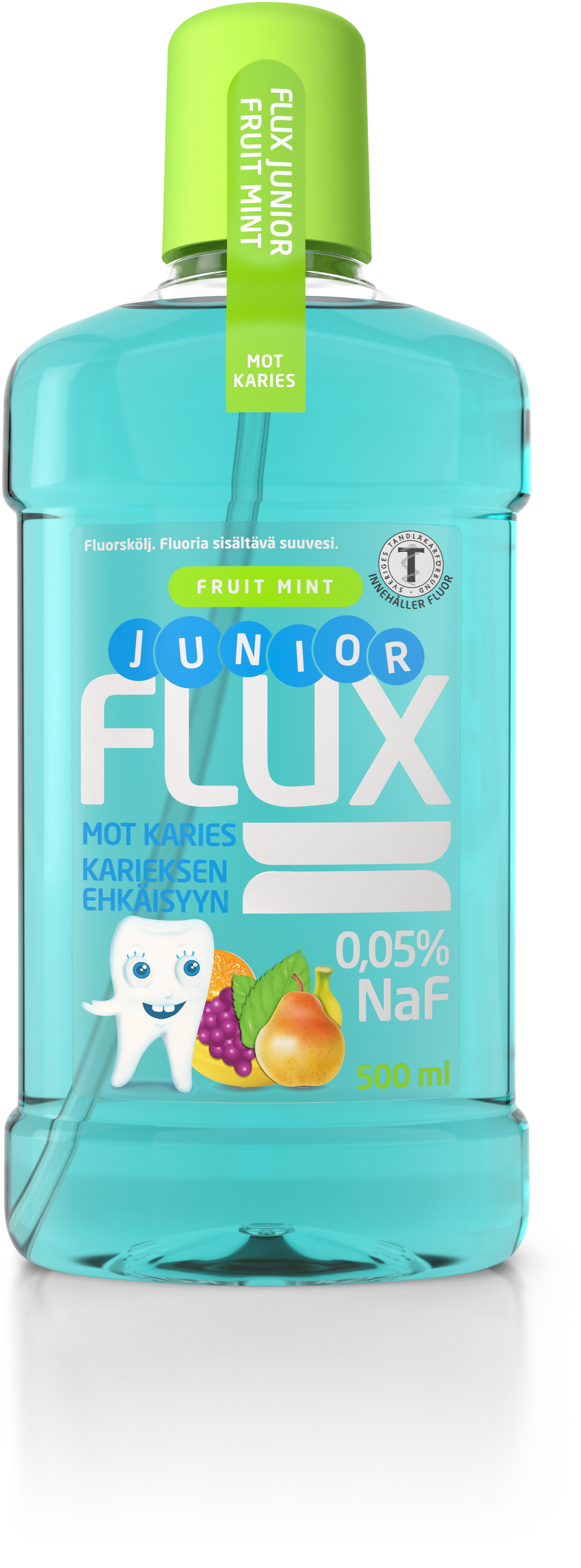 Trimb Healthcare AB Flux Junior Fluorskölj FruitMint 500 ml