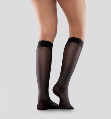 Mabs nylon knee black dotted s 