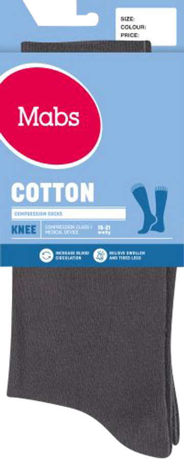 Mabs Cotton Knee Grey XXL