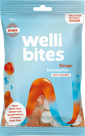 Drops Ginger & Eucalyptus vitamin C 50 g