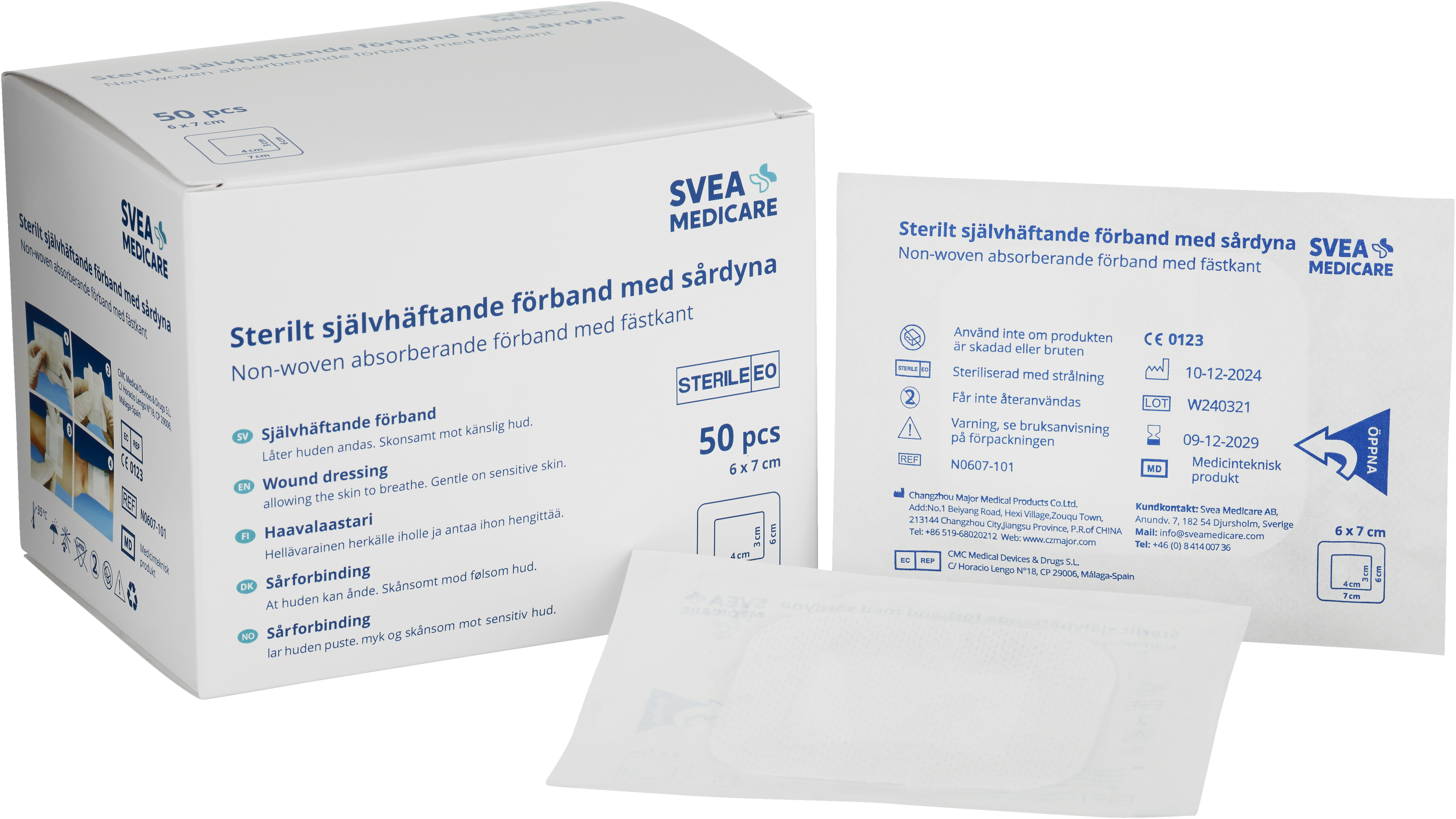 Svea Medicare självhäftande   6x7 cm