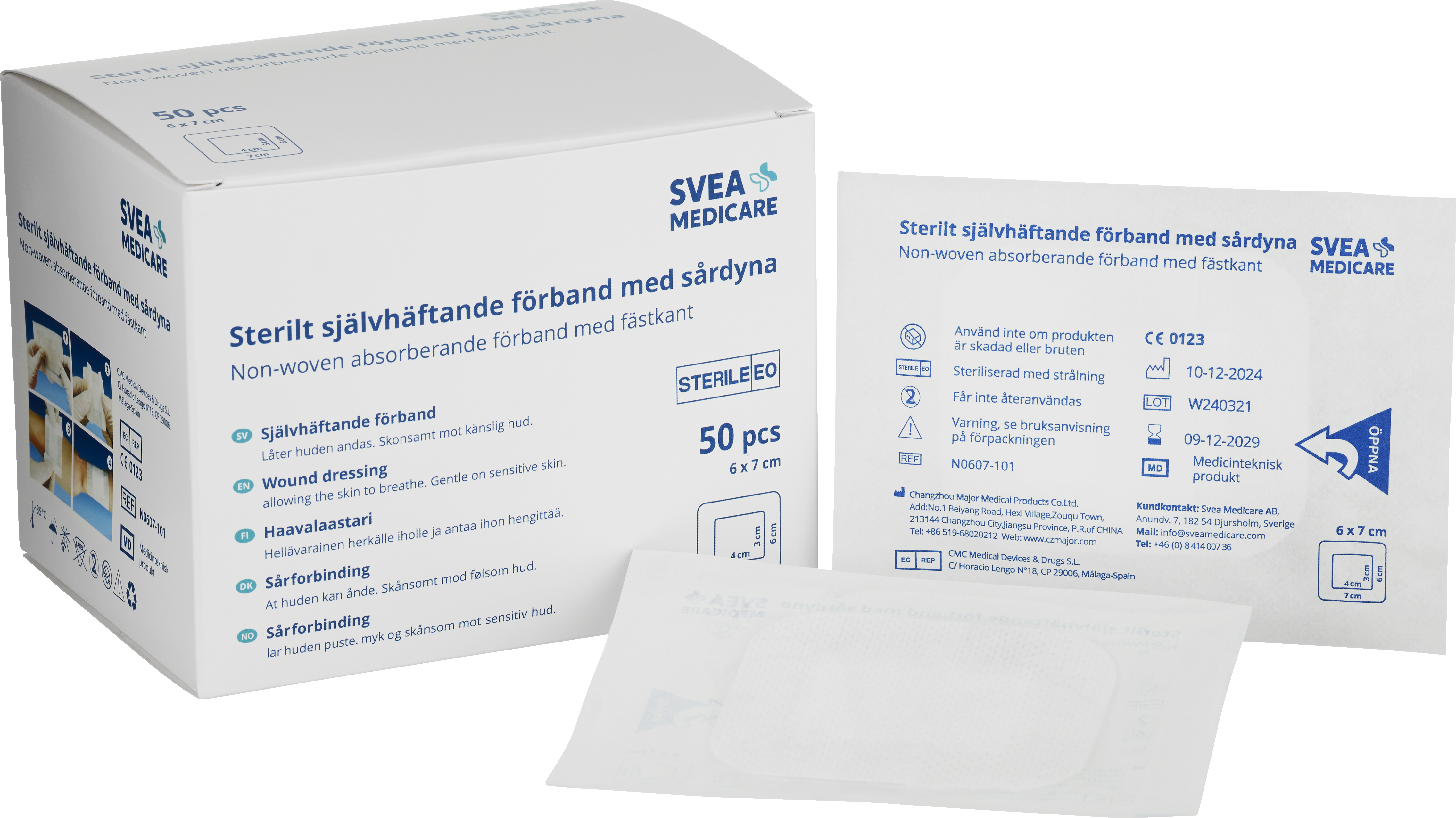 Svea Medicare självhäftande   6x7 cm