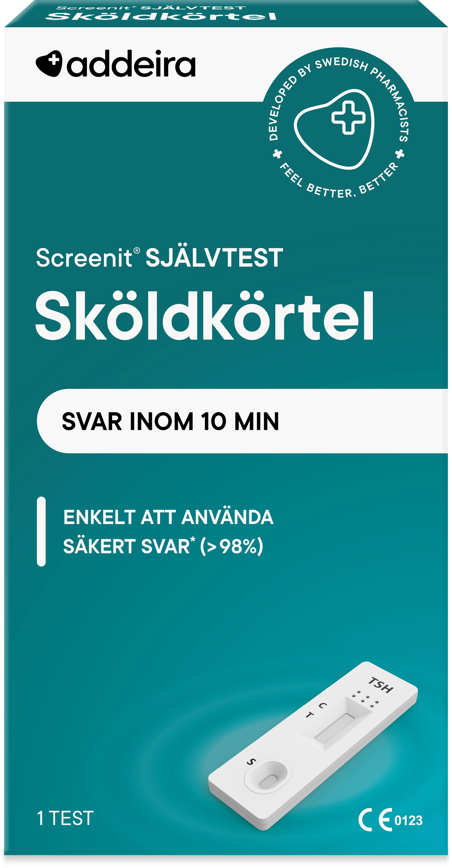 Addeira Screenit självtest sköldkörtel 1 st