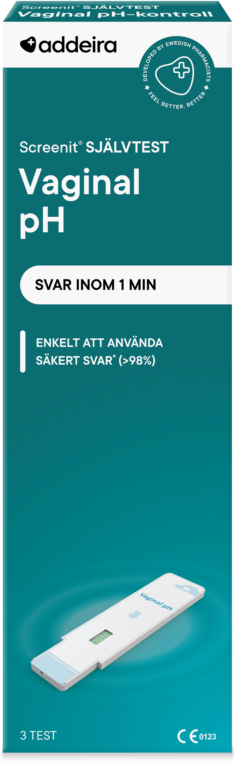 Addeira Screenit självtest Vaginal pH 3 st