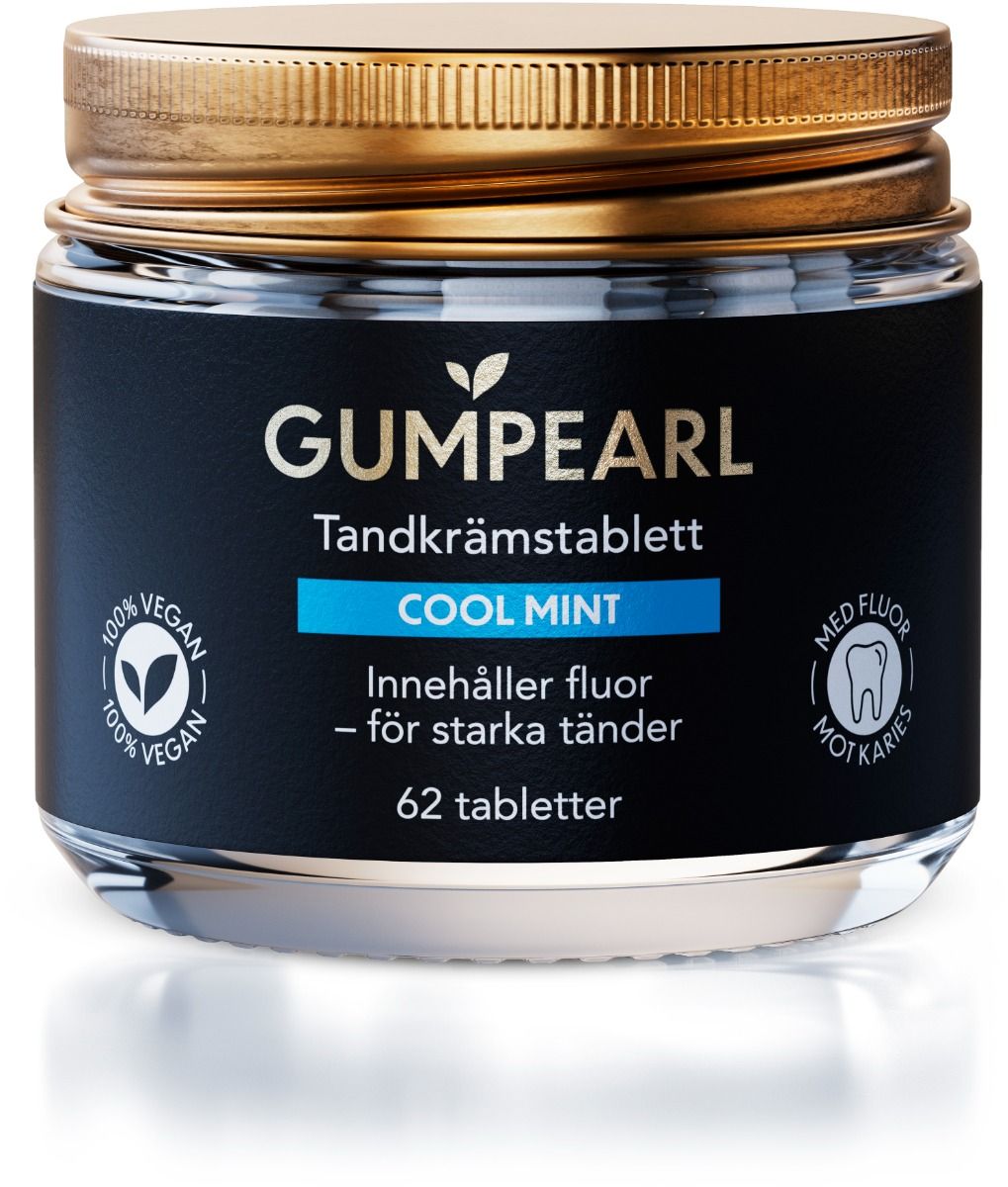 Gumpearl Cool Mint Tandkrämstablett 62 st