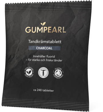 Gumpearl charcoal tandkrämstablett refill