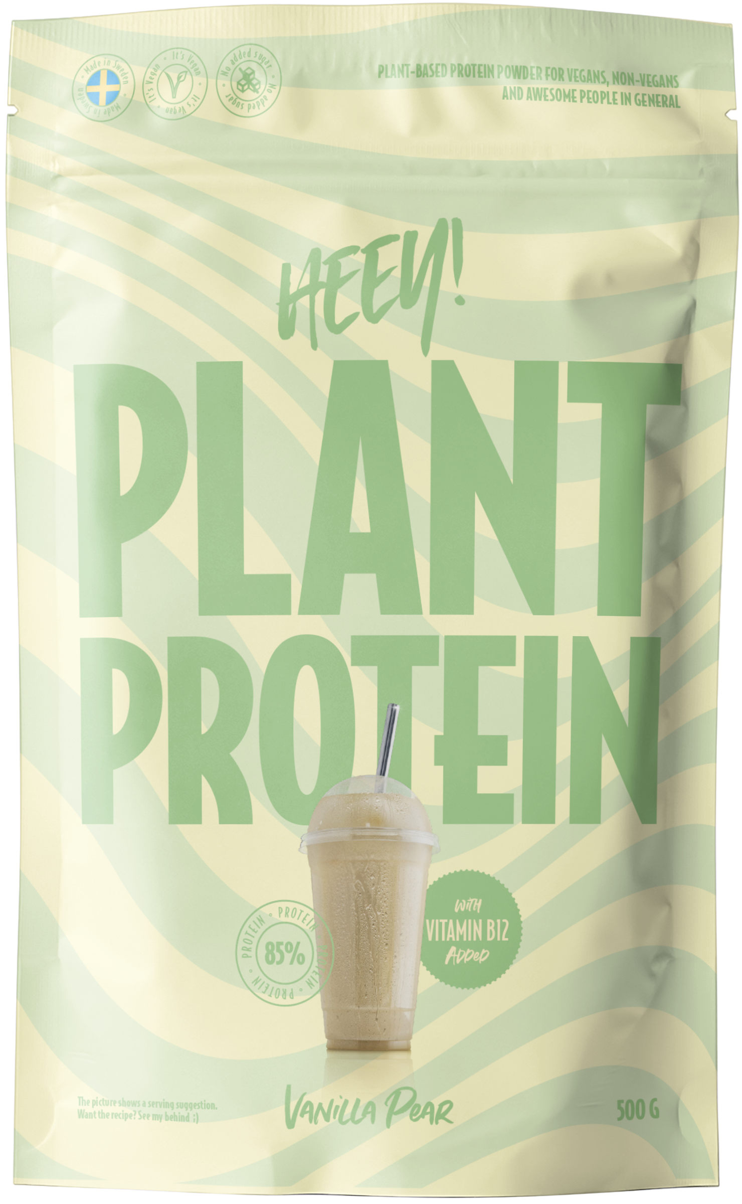 Heey! Vegan Plant Protein  + Vitamin B12 Vanilla Pear 500 g