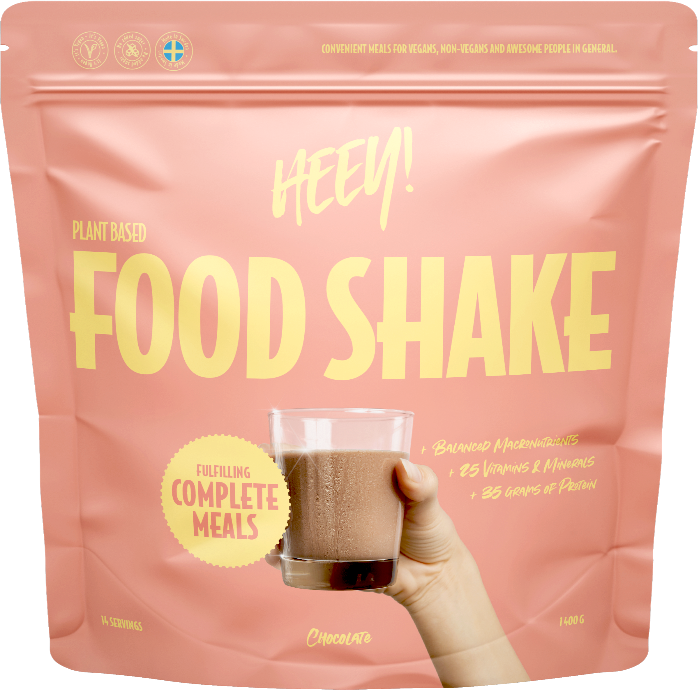 Heey! Vegan Food Shake - Choklad 1400 g