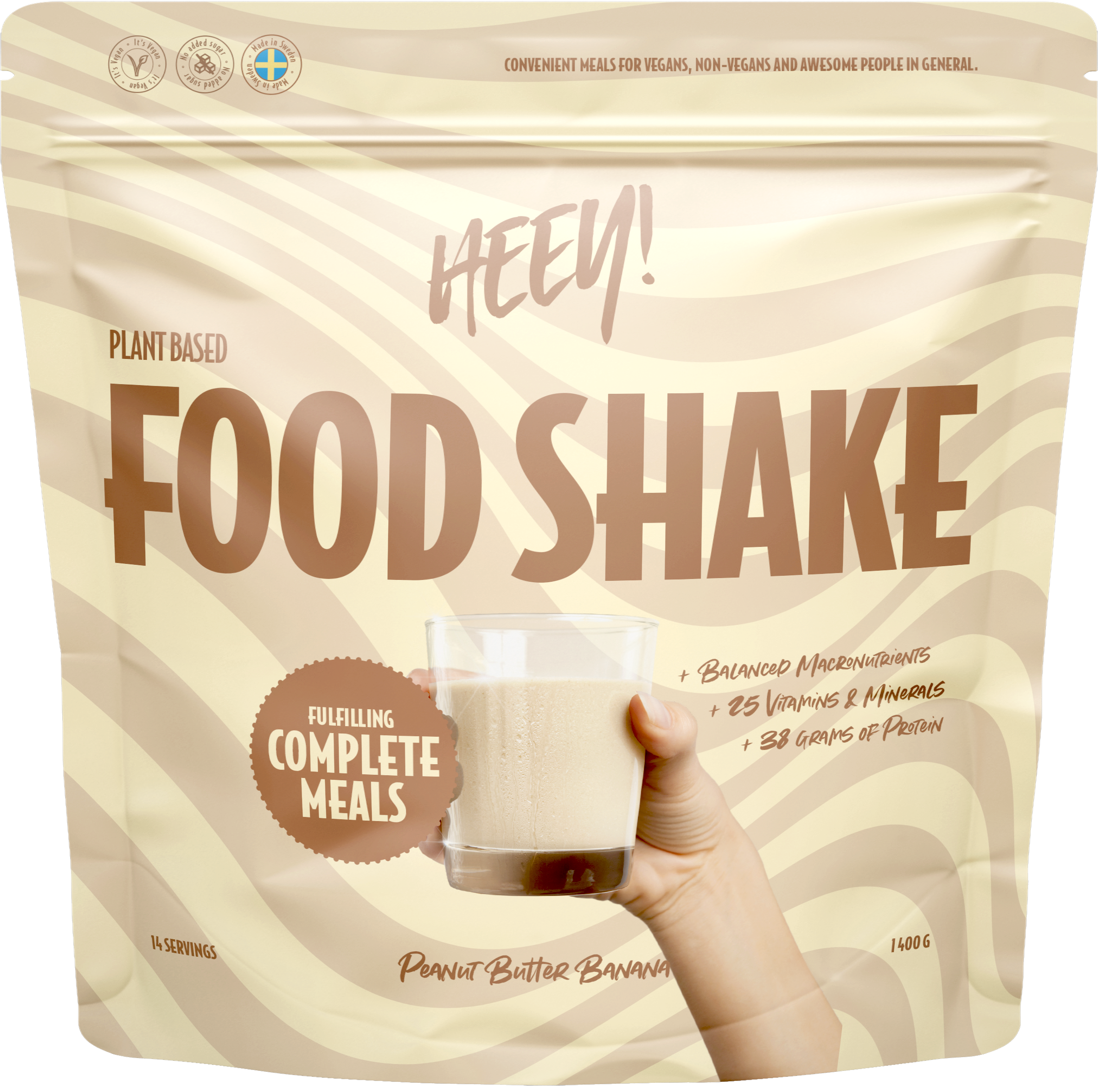 Heey! Vegan Food Shake - Peanut Butter Banana 1400 g