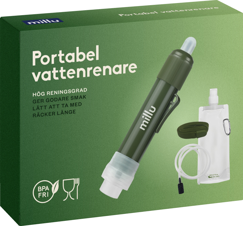 Millu portabel vattenrenare 1 st