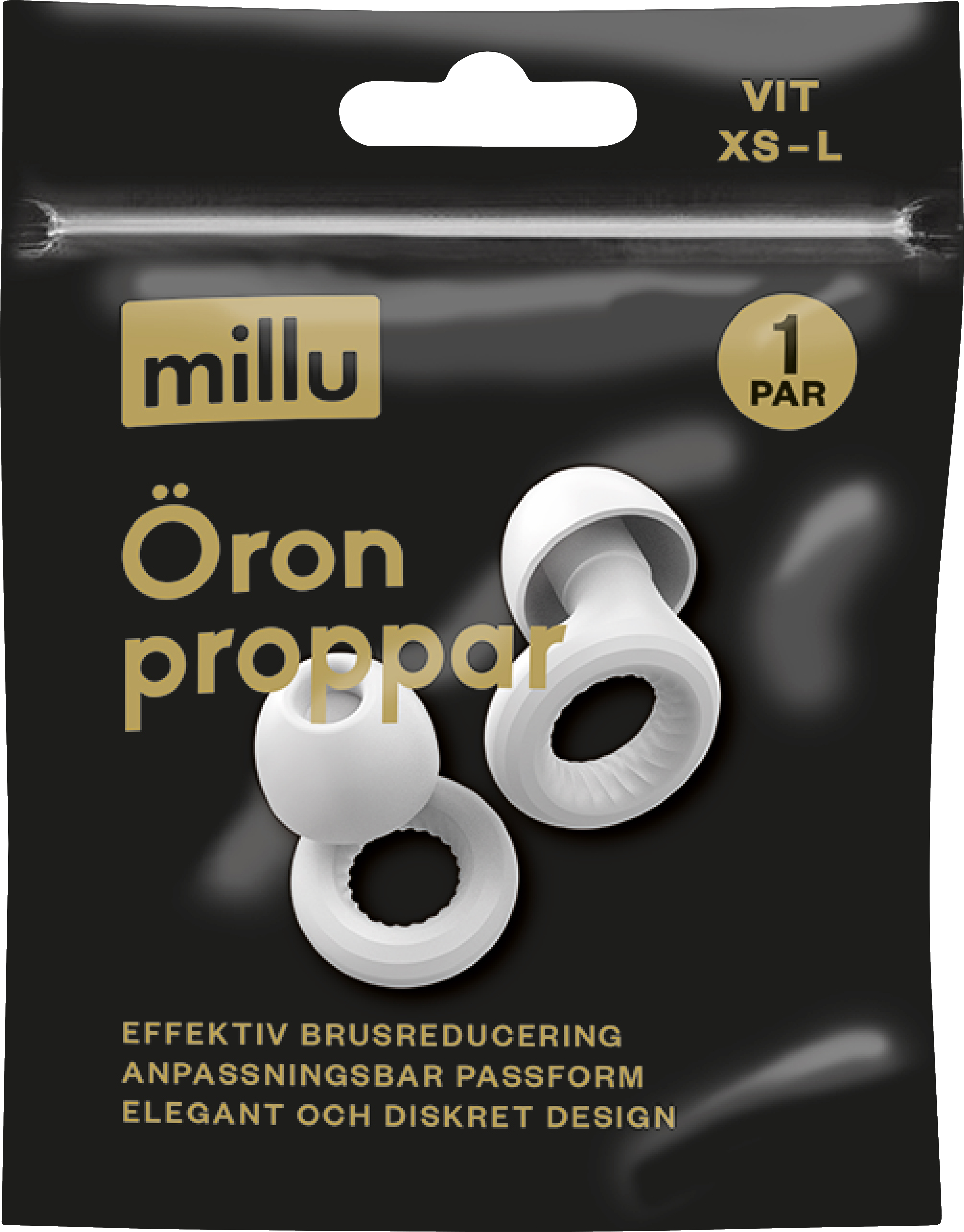 Millu Öronproppar Diskret Vit