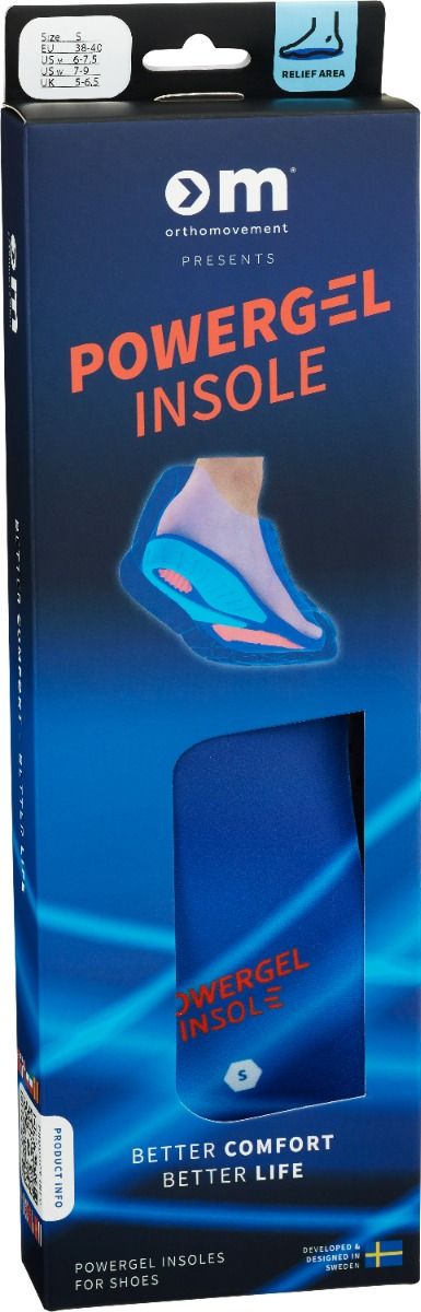 The Active Brands Group Scandinavia AB Ortho Movement Gel Insole – 38-39 1 st